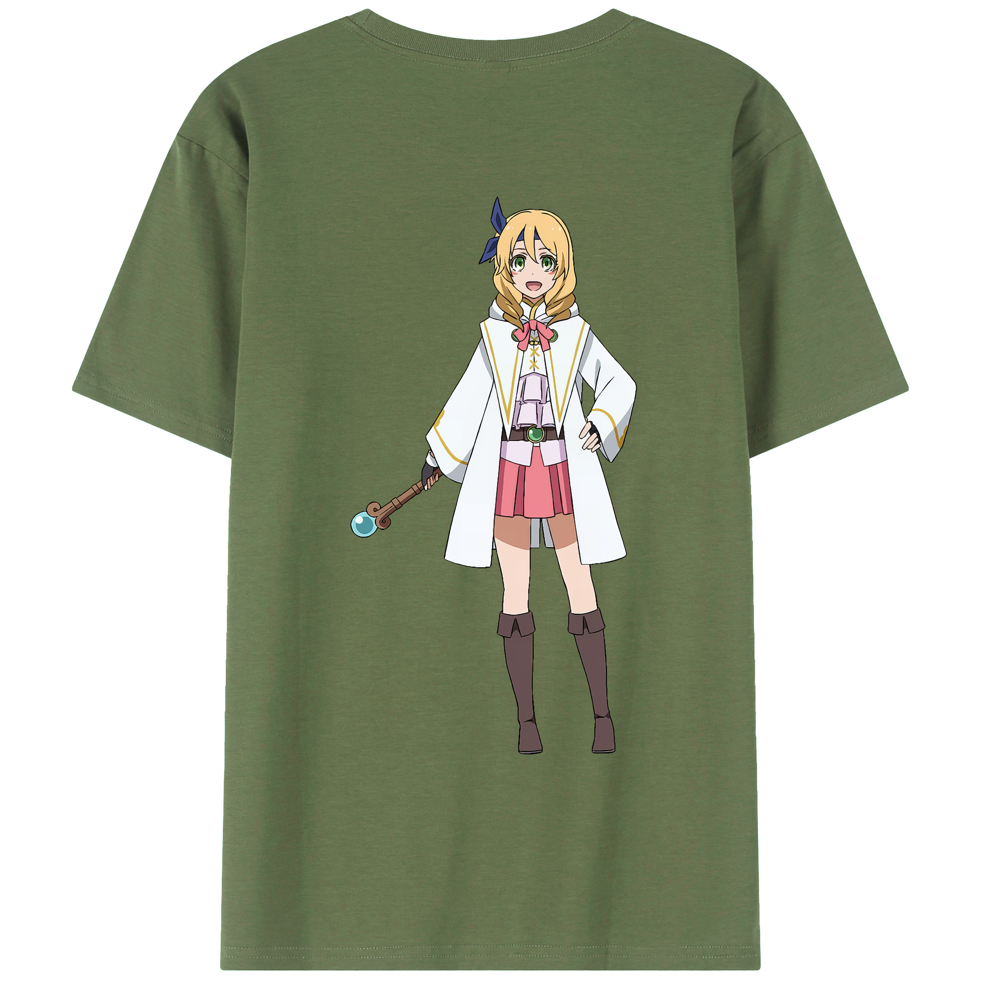 （画像用） 転スラ Regarding Reincarnated to Slime 綿100％ メンズ半袖Tシャツ（バックプリント） 通気性